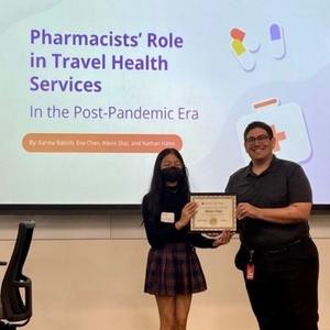Dr. Karl Hess with participant
